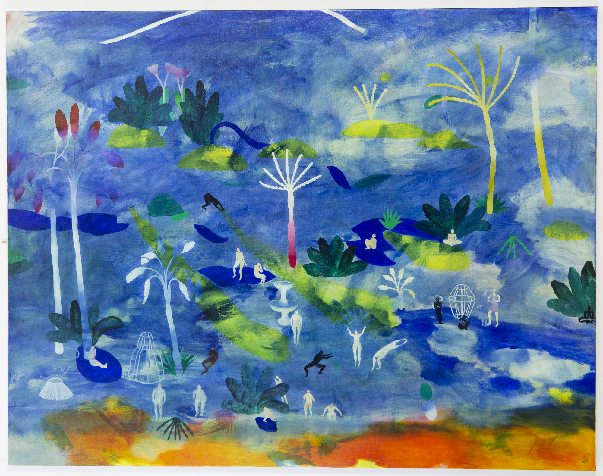 Helene Duclos - Le long de la rivière rouge #1 - 2022 - huile sur toile - 114 x 146 cm